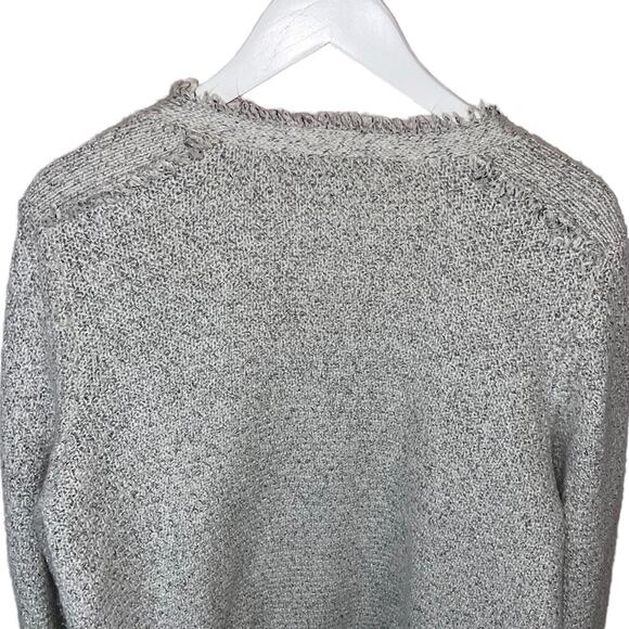 INC International Concepts Silver Metallic Knitted Tweed Sweater Jacket Large - Picture 6 of 9